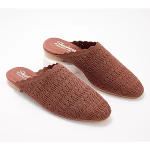 Skechers Cleo Snip Washable Vegan Recycled Crochet Mules -Sweet Daffodil