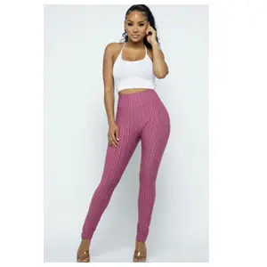 Sale! Bootylicious Honeycomb Mauve Yoga Leggings