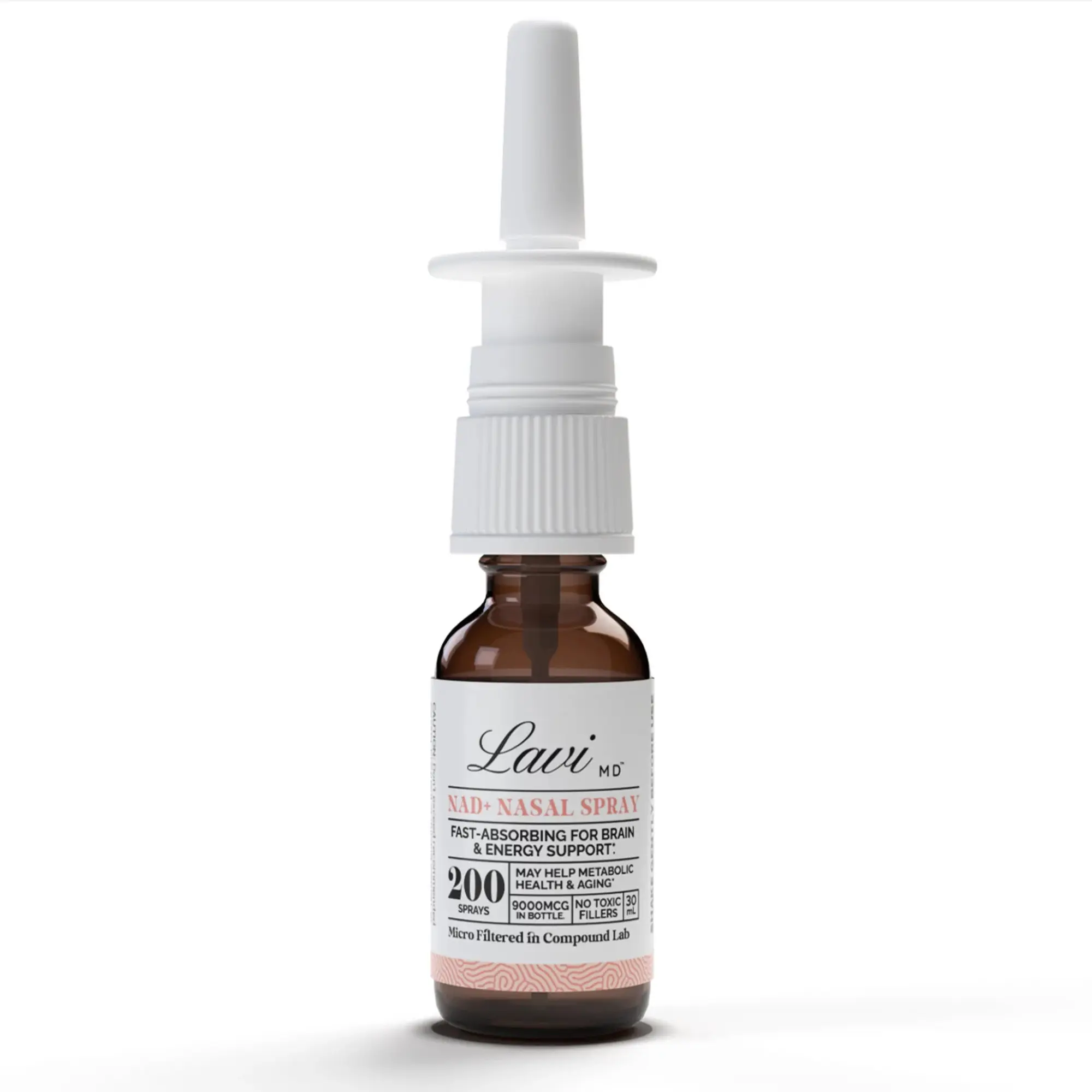 NAD Cellular Wellness Spray - Organic, Gluten-Free Health Supplement for Aging Support, 200 Sprays to Boost Brain Function