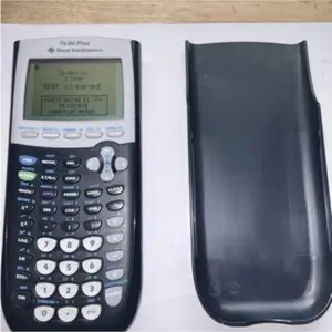 Texas Instrument TI 84 Plus Graphing Calculator W Cover Tested black