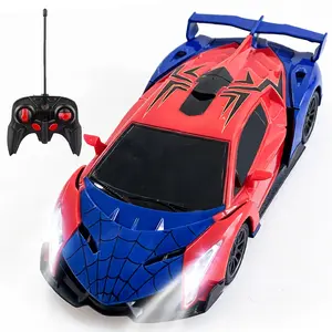 1:16 Scale Kids Remote Control Car with Lights and Controller, Sports Car for Boys and Girls Ages 6-12, Birthday and Christmas Gift