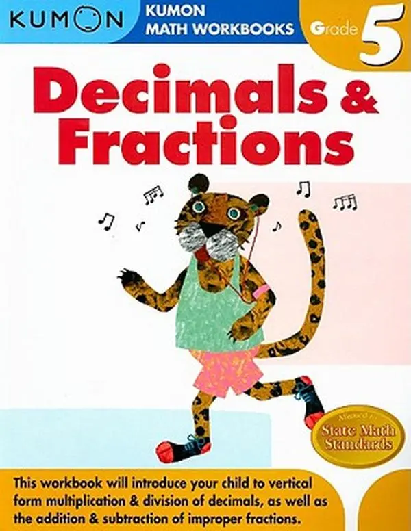 Kumon Grade 5 Decimals & Fractions -- Michiko Tachimoto, Paperback