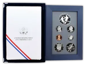 1994 US Prestige Proof Set - 7 Coins