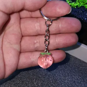 Peach Keychain