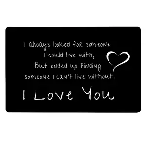 Metal Wallet Card, Letter Pattern Wallet Insert Card, Gift for Him, Gift for Husband, Gift for Boyfriend, Birthday Gift, Anniversary Gift