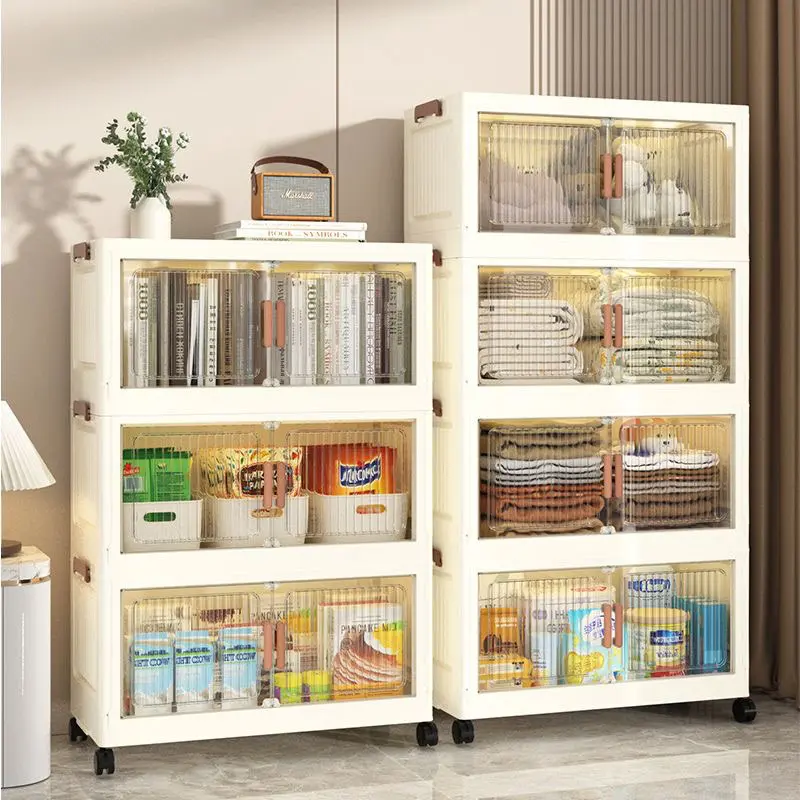 No-installation storage cabinet, storage cabinet, household children's wardrobe, baby clothes cabinet, snack and toy storage box