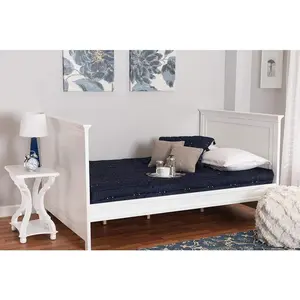 Ceri Classic and Traditional White Finished Wood Full Size Daybed