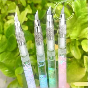 Portable Sandpaper Craft Knife, Paper Cutting Tool, Unboxing Pen Knife, Ideal for Handmade Crafts, Essential Stationery Item