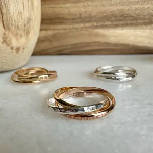 Waterproof Thick Rolling Ring, Rolling Fidget Anxiety Ring
