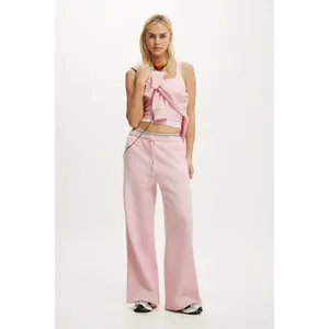 Cotton On Plush Tie Waist Wide Leg Sweatpants – Soft Girl Aesthetic