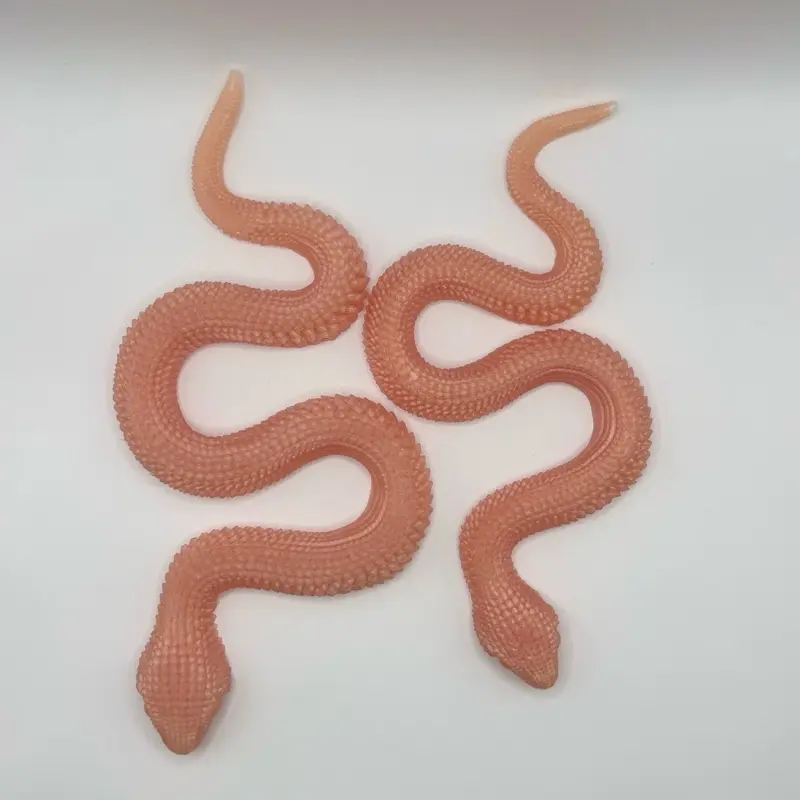 Coral Silicone Fidget Toy Snake -,2 sizes, Ideal for Stress Relief and Hand Movement Squishy Big anxiety squishies fidgit toys