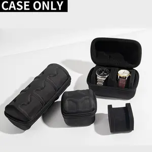 Watch Storage Box with Flip Cover, Scratch-Resistant Lining, Portable Watch Box with Handle, Sturdy Construction, Men's Gift