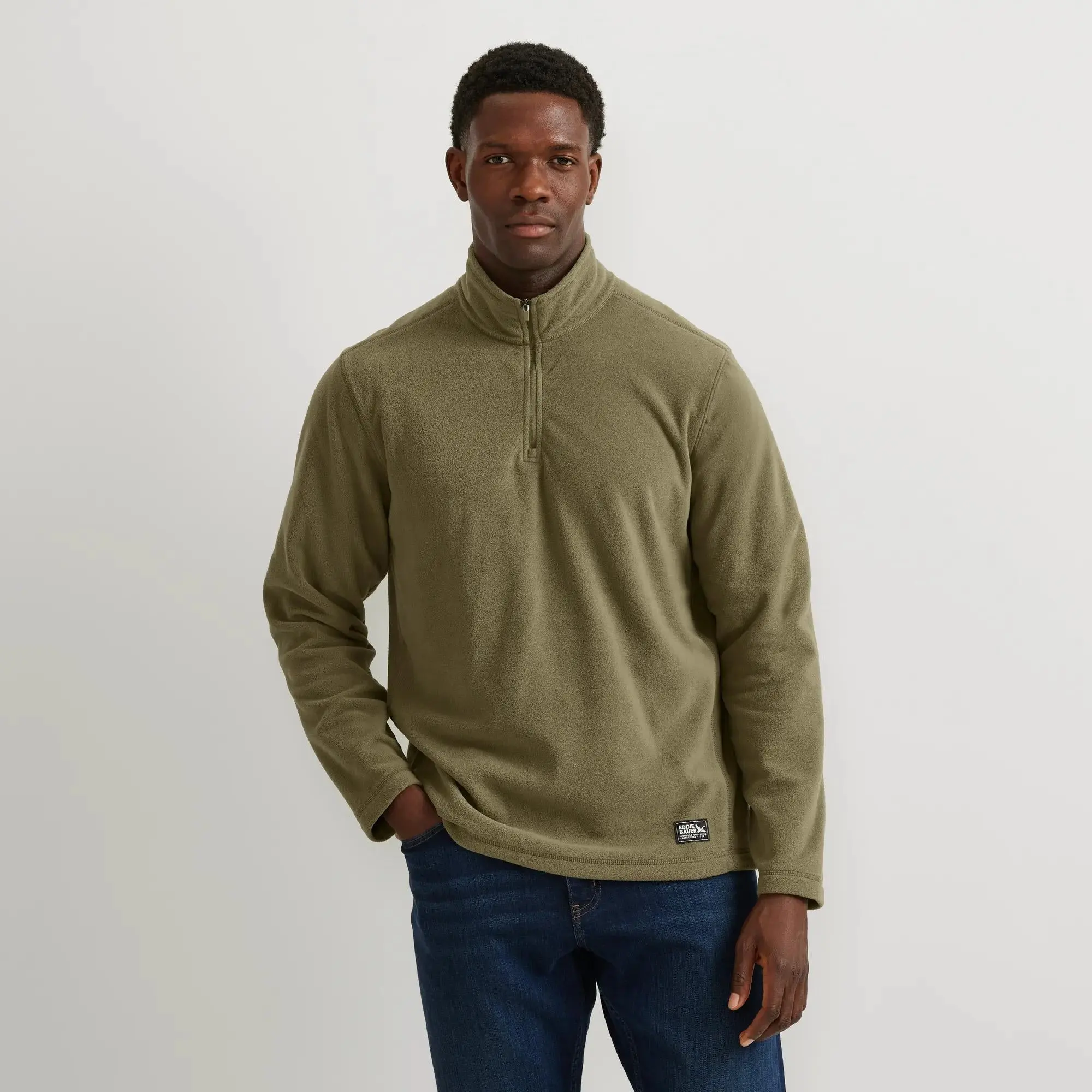 Eddie Bauer Men’s Quest Fleece 1/4-Zip Pullover  Soft Fleece Everyday