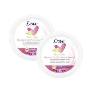 Dove Beauty Cream, Pink - 5 oz Face and Body Lotion - Pack of 2