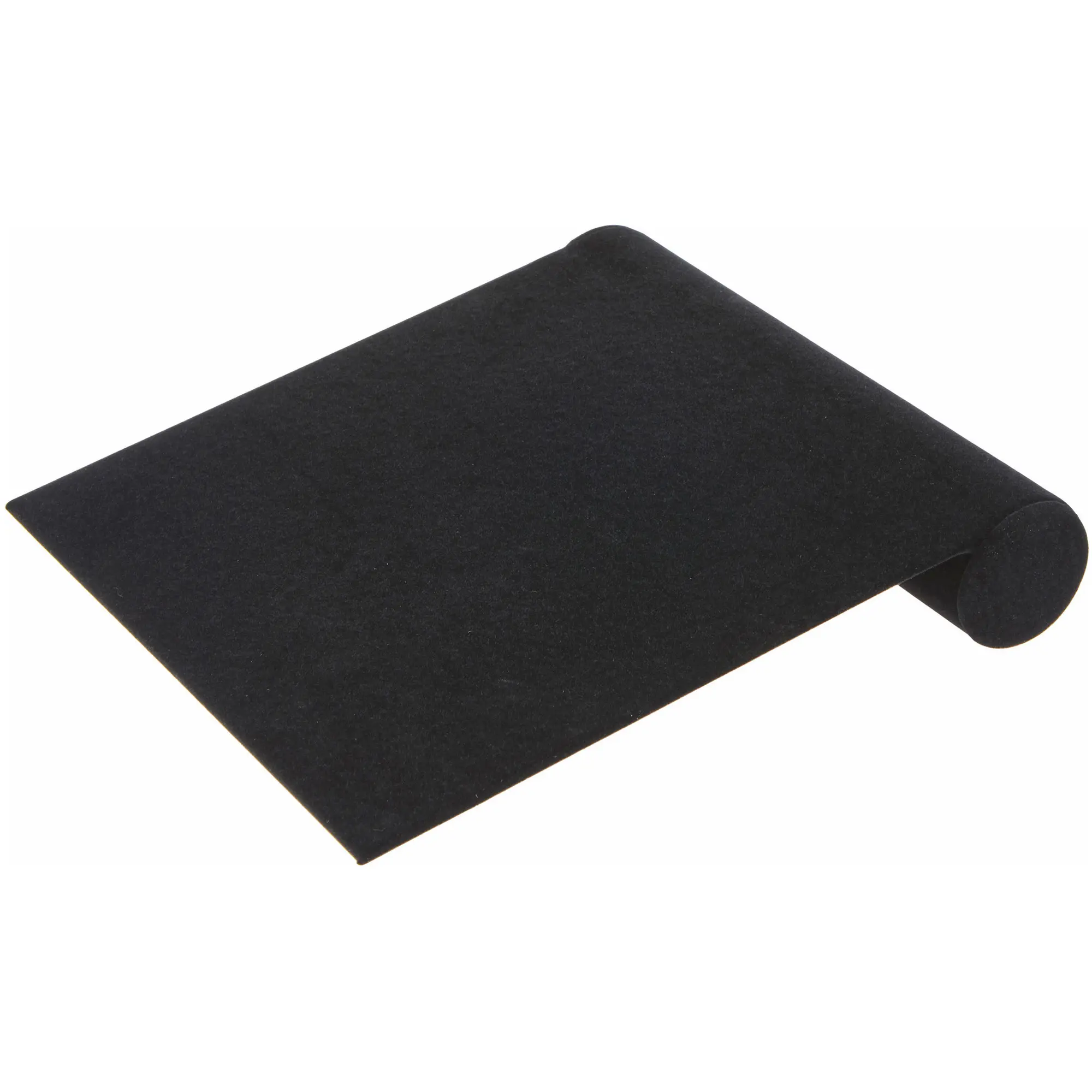 Plymor Black Velvet Bracelet Ramp Display Stand, 8" W x 8.5" D x 1.75" H
