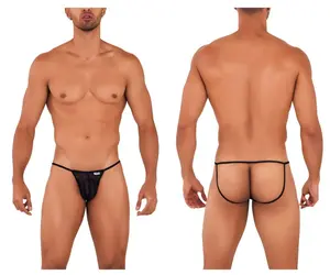 Menswear Micro Lace Jockstrap Underwear, Elastic Polyamide-Mix Fabric, Multi-Size Men's Underwear