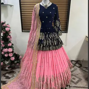 Top and lehenga full stitched size XL