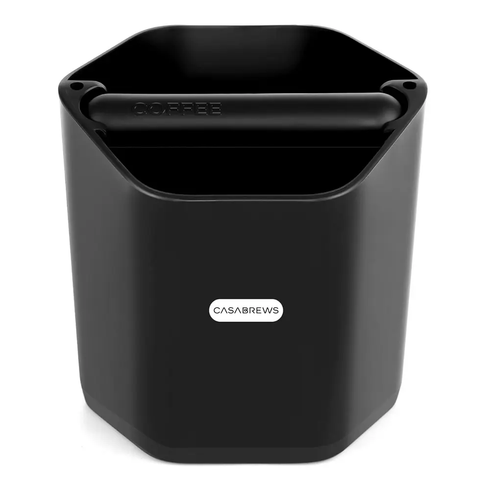 CASABREWS Espresso Knock Box 5-Inch Coffee Grounds Container for Espresso Machine, Barista Coffee Accessories for Home Coffee Bar CASABREWS Espresso Knock Box 5-Inch Coffee Grounds Container for Espresso Machine, Barista Coffee Accessories for Home Coffee Bar