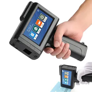 Upgraded Handheld Inkjet Printer with LED Touch Screen Quick-Drying Inkjet Coding Machine for Code Date LOGO,Bar Code,Number, Label (Support 14 Languages &3 Print Precision)