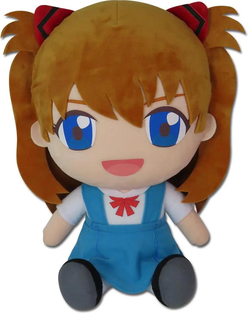 EVANGELION NEW MOVIE - ASUKA UNIFORM SITTING PLUSH 12"H