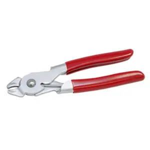 212 MAIN Straight Type Hog Ring Pliers, Spring-Loaded Steel Body, Cushioned Grip - Sports & Outdoor Fishing, Upholstery Joining Equipment