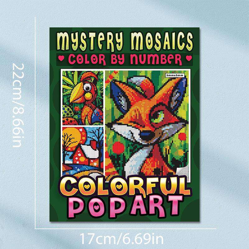 Mystical Mosaic Coloring Book for Adults, Digital Color by Number Art Therapy, Relaxing Adult Activity Book, Unique Gift Idea