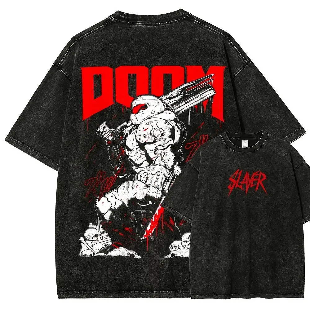 DOOM Unisex Fit Washed T-Shirt 8
