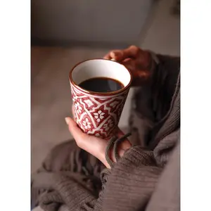 Moroccan Hand-Painted Ceramic Coffee Mug