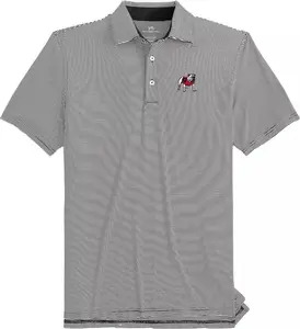 GA Bulldogs Meadowbrook Stripe Men's Short Sleeve Performance Polo