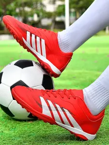 Men's Practical Training Football Shoes, Anti-Slip Stability Control, Comfortable Fit, Stable Support, Fine Friction Sole, Artificial Grass, Turf Shoes, Soccer Cleats