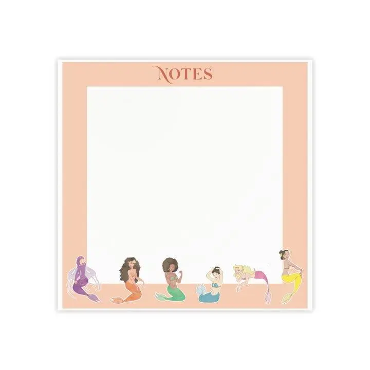 Mermaid-Themed Post-it® Note Pads - Cute Stationery for Organization and Inspiration