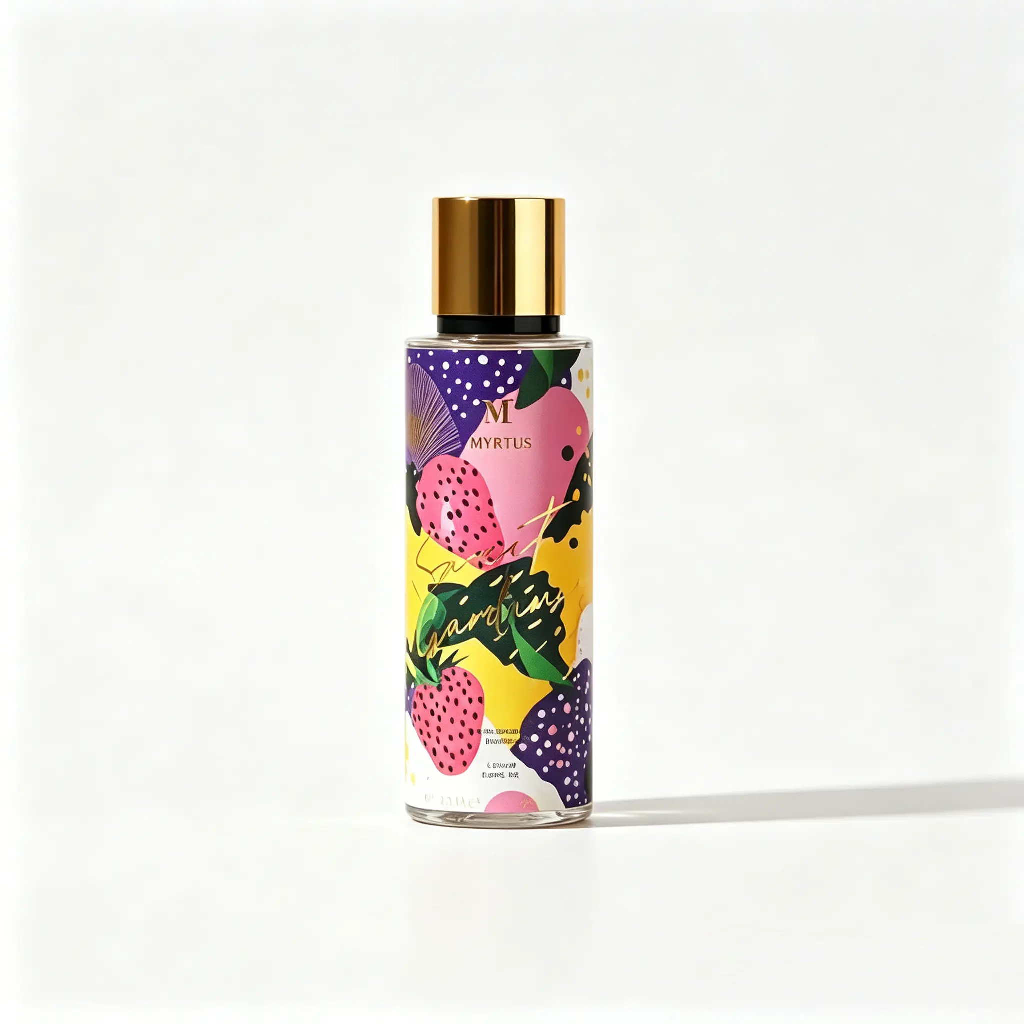 Myrtus Vanilla & Strawberry Hair & Body Mist (250ml/8.45 fl.oz) - Long-Lasting Sweet Gourmand Fragrance Spray for Women