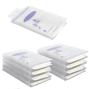 8Pcs Breastmilk Storage Freezer Flat Tray, Breast Milk Organizer Freezer Container, Clear Flat, Space-Saving, Breastfeeding Bag Organization, Fit 4/5/6oz(Storage Bag Not Included)