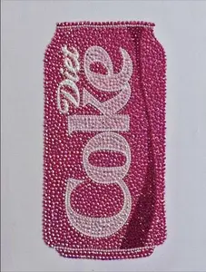 coke can bedazzled canvas 8X10