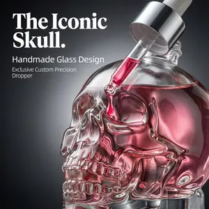 Eternal Elegance Perfume Bottle, Floral & Fresh Scent, Unique Skull Design, Alcohol-Free, Daily Use Fragrance, Ideal Gift for Men Women, Valentine's Day Present
