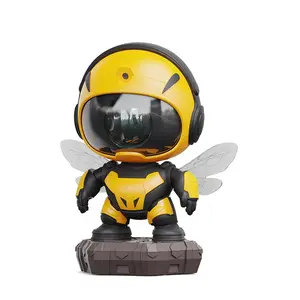 Bee Warrior Projector Lamp, Night Lamp, Dynamic Starry Sky Top Atmosphere Lamp, Bluetooth Speaker, Creative Gift
