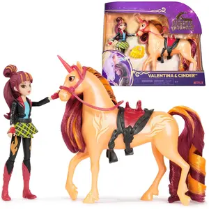Unicorn Academy, Valentina  Cinder with 2 Accessories  Hair Tool, Dolls  Unicorn Toys for Girls Ages 4 and up