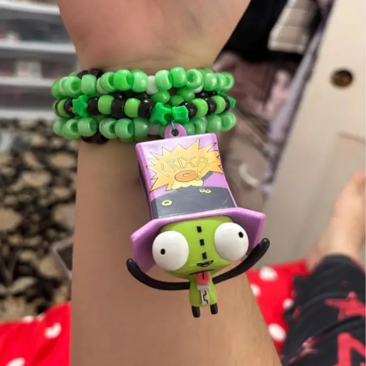 GIR invader Zim Mini Rotating Kandi Cuff