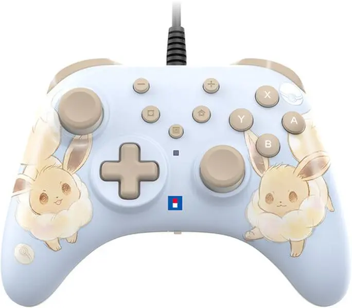 Hori - Switch 2 Accessory:  Wired Controller - HORI - Pad Turbo - Eevee Cottage Core:  Officially Licensed by Nintendo  [GAMES ACCESSORIES]
