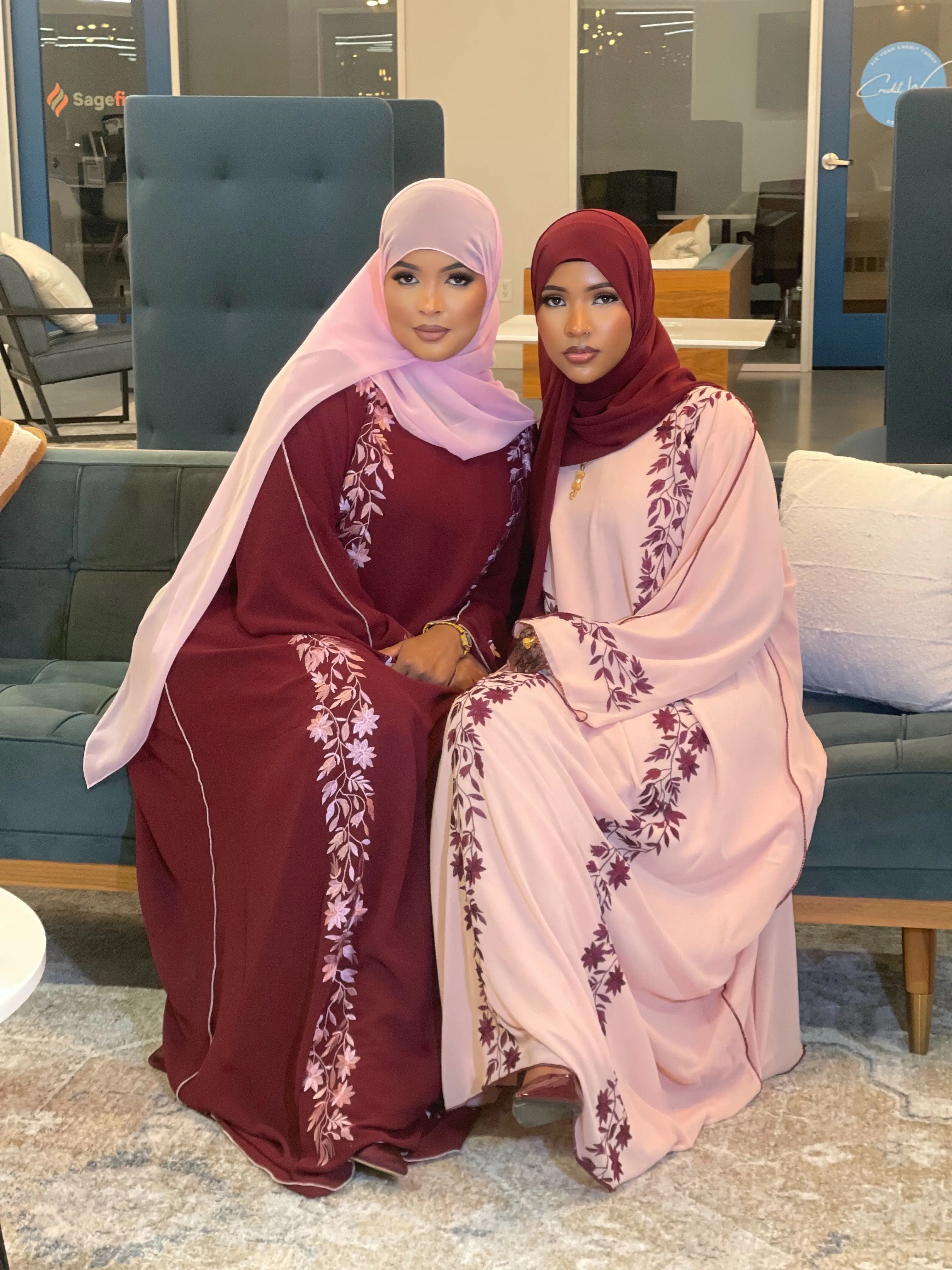 Moon Collection – 2 Piece Closed Abaya Set