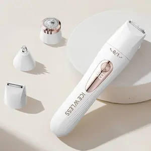 Multifunctional Women's Trimmer, Cordless Portable Shaver, USB Rechargeable, Smart LCD Display, Home Use Armpit Hair Remover, Eyebrow & Nose Hair Groomer, Personal Care Appliances