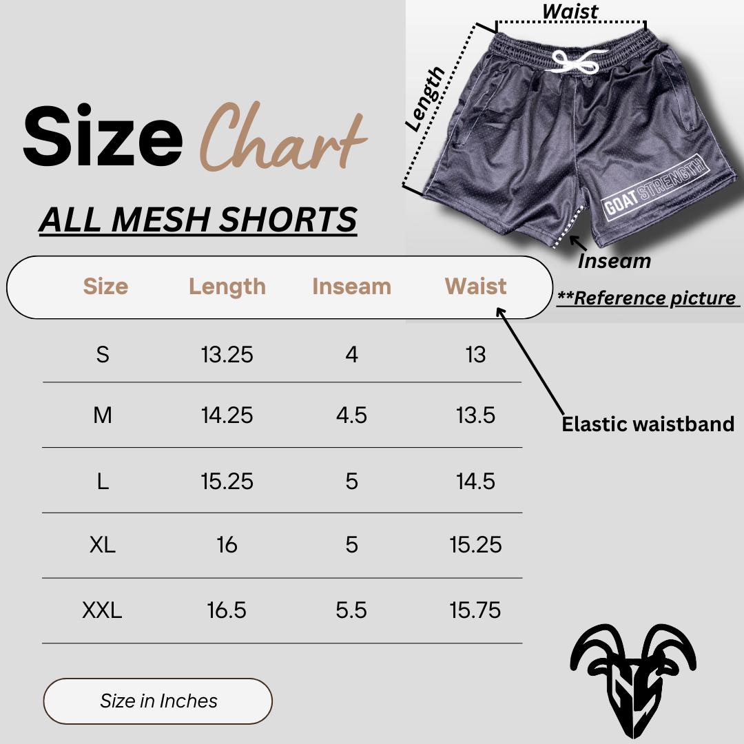Goat Strength 5" Inseam Mesh Shorts - Miami Vice Themed Design - Athletic stretchy material breathable for workouts or just casual wear both Men & Women Goat Strength 5" Inseam Mesh Shorts - Miami Vice Themed Design - Athletic stretchy material breathable for workouts or just casual wear both Men & Women
