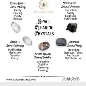Space Clearing Crystal Grid Set / Energy Cleansing Crystals  / Zig Zag Crystal Grid / Negative Energy Clearing