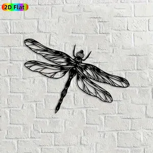 1pc Dragonfly Metal Wall Art,Dragonfly Statue Mural, Ideal Gift for New Year, Easter, Dragonfly Decor Enthusiasts, Weather-Resistant Metal Wall Decor Wall Sculptures, Perfect for Patio Wall & Garden Fence, Unique Outdoor & Indoor Decor Accent