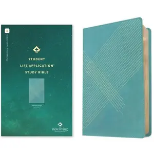 NLT Student Life Application Study Bible (Leatherlike, Teal Blue Striped, Red Letter, Filament Enabled) by Tyndale