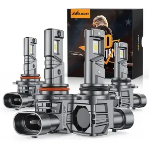 Nilight 9005/HB3 9006/HB4 LED Headlight Bulbs ES1 Series 160W 32000LM 6000K IP67 | 4 BULBS, Led Car Lights, High Lumen Headlight