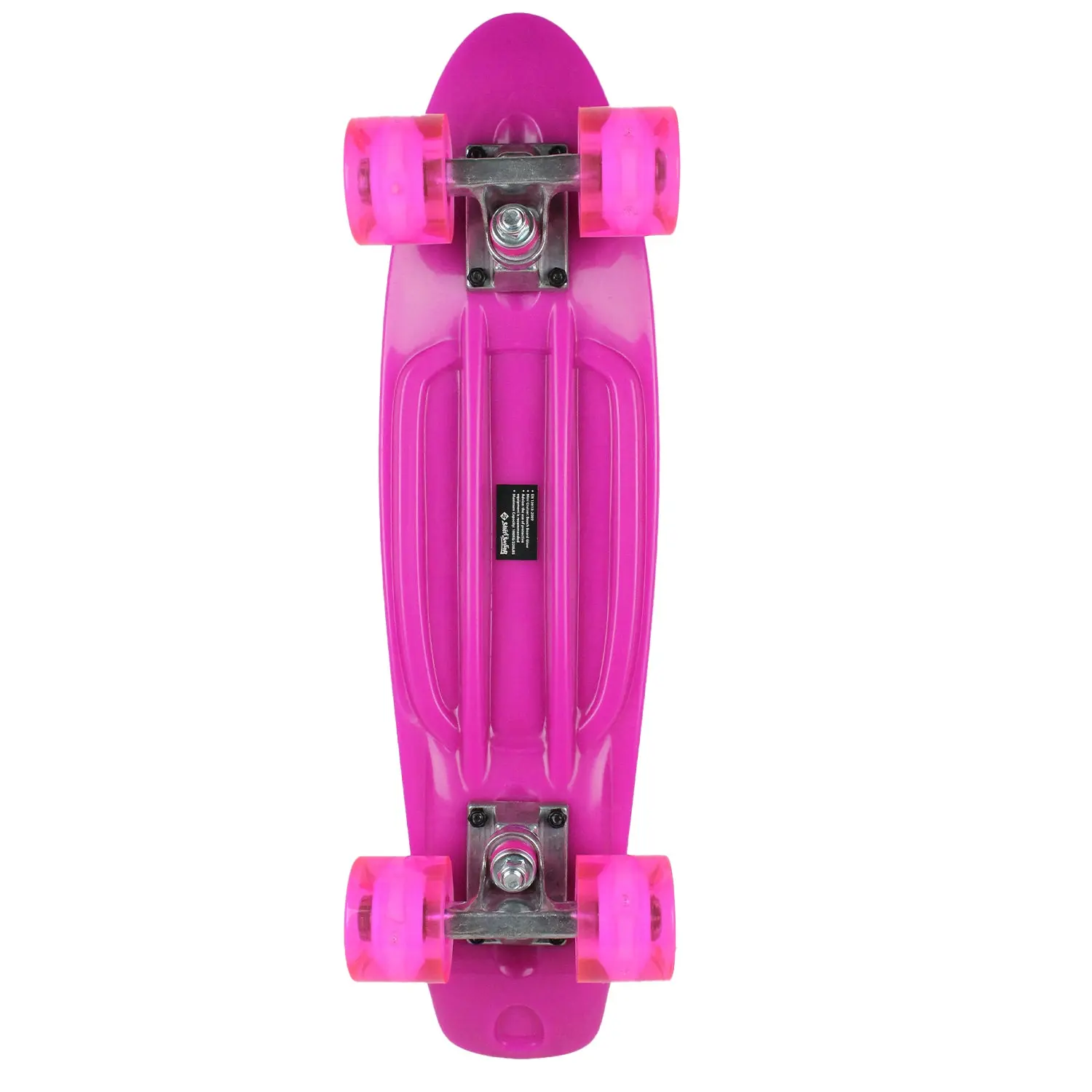 Street Surfing Plastic Cruiser Beach Board Glow Pink Street Surfing Plastic Cruiser Beach Board Glow Pink