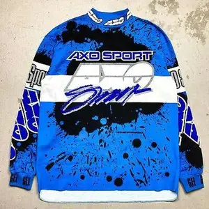Vintage mountain bike clothing men motocross jersey mtb jersey  downhill bike shirt enduro motorcycles bicycle  long sleeve t-shirt