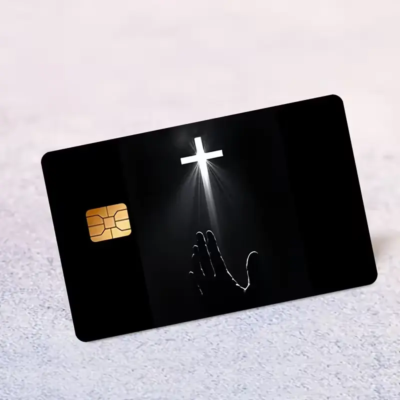 Jesus Cross Credit Card Skin, Christian Faith Debit Card Sticker, Scratch Resistant Card Wrap