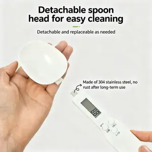 High precision digital kitchen scale spoon, 1 battery powered electronic food scale spoon, kitchen measuring tool for cooking and baking, tableware, gifts